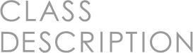 CLASS DESCRIPTION